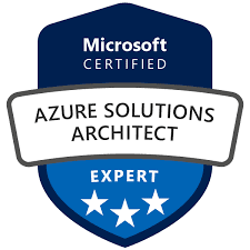 Exam badge of AZ Solutions Architect Expert