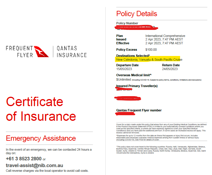 澳洲郵輪旅遊保險選擇畫面