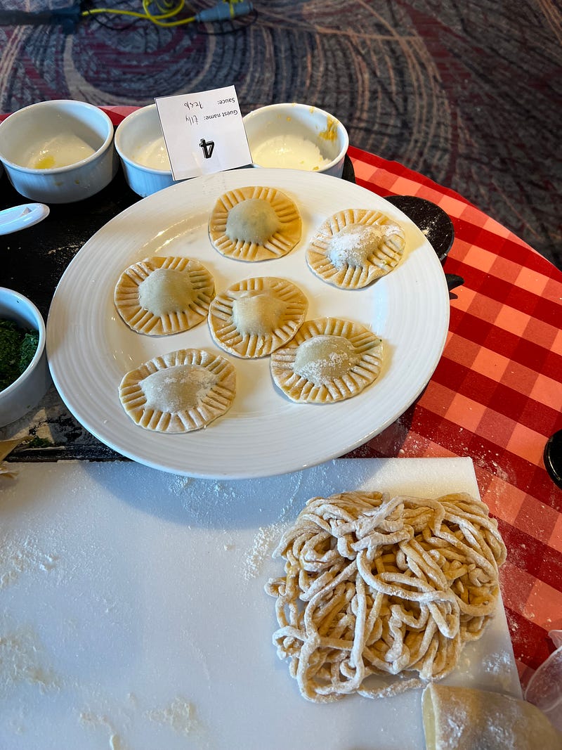 手工義大利麵餃製作完成品