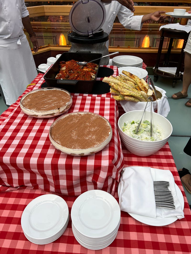 郵輪義大利麵烹飪課午餐