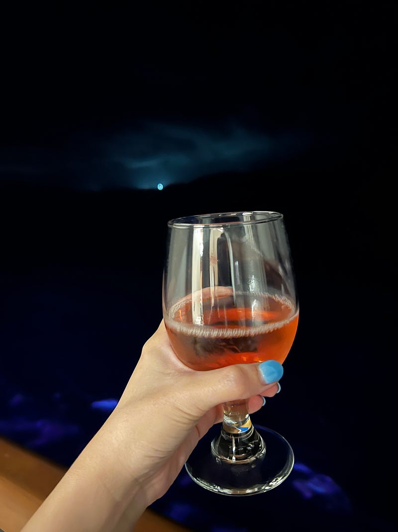 郵輪陽台海景休憩時光