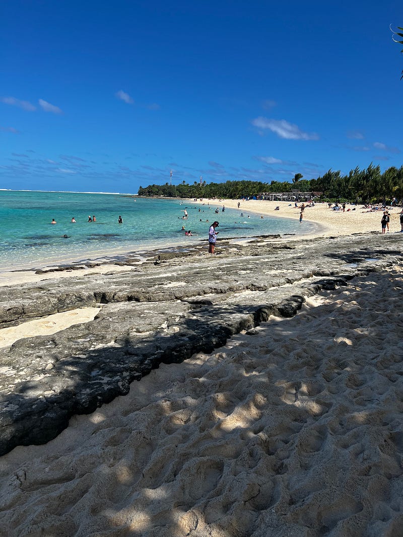 Mystery Island沙灘礁岩地形