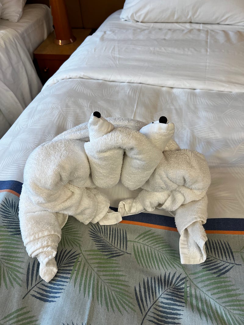 郵輪房務創意毛巾螃蟹