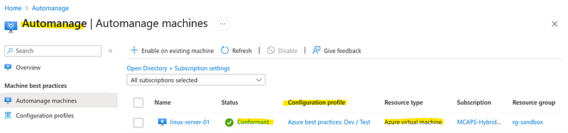 Azure自動管理服務介面演示