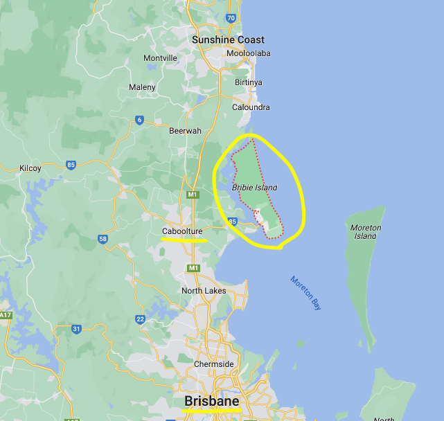 Bribie Island 位於布里斯本北方