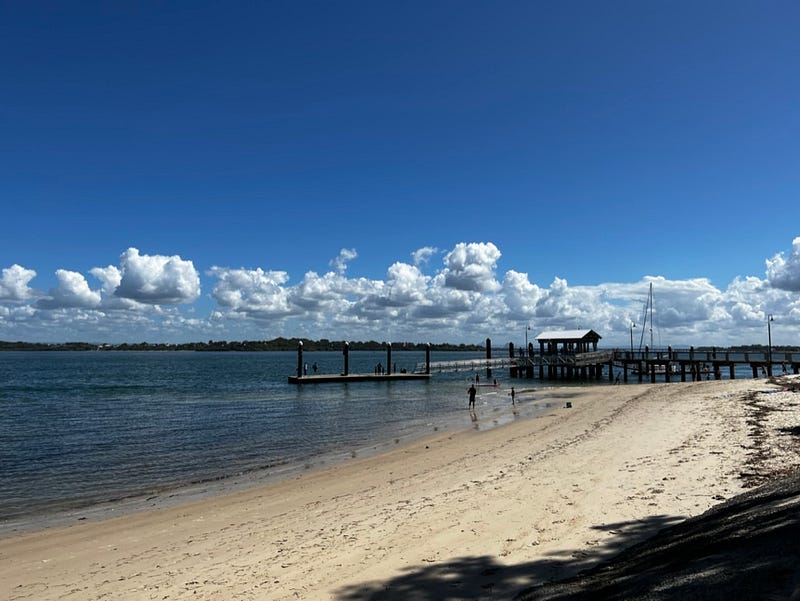 Bribie Island 海岸風景