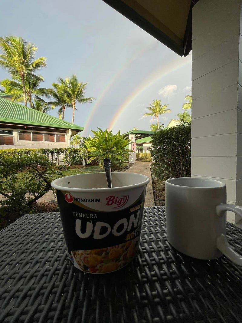 斐濟雨後壯觀雙彩虹奇景