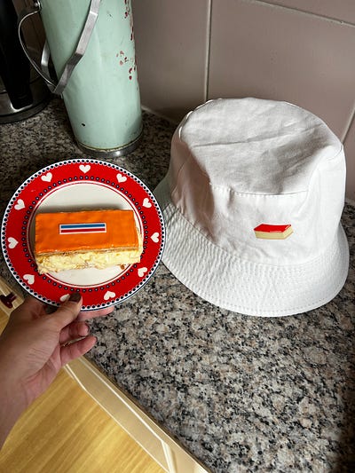 Orange Tompouce 蛋糕