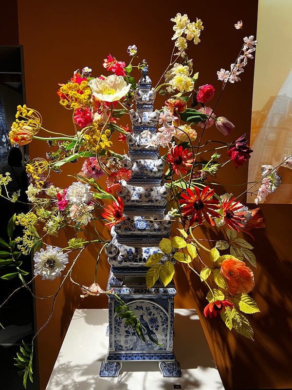 荷蘭藍瓷獨特花器設計