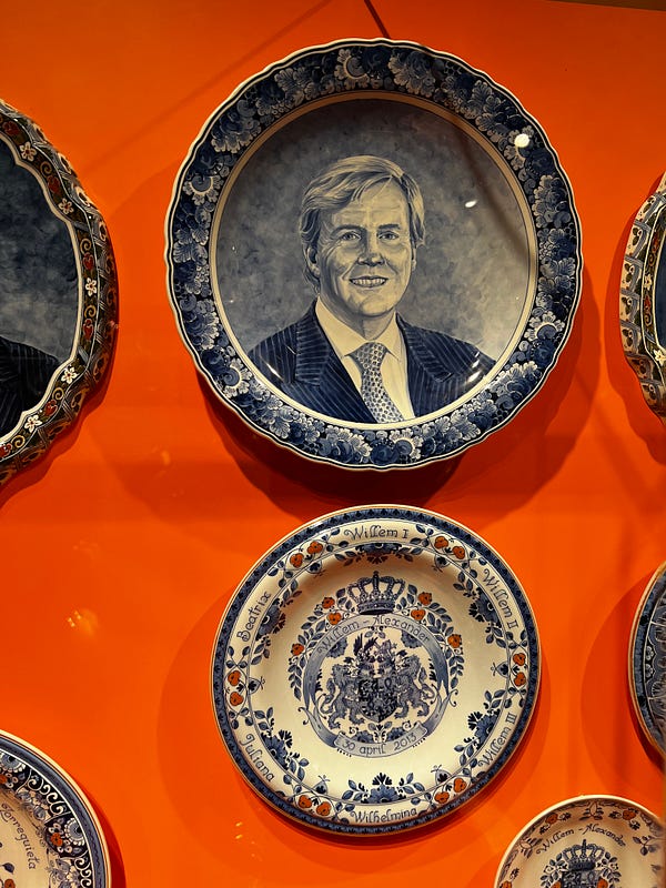 威廉亞歷山大國王藍瓷