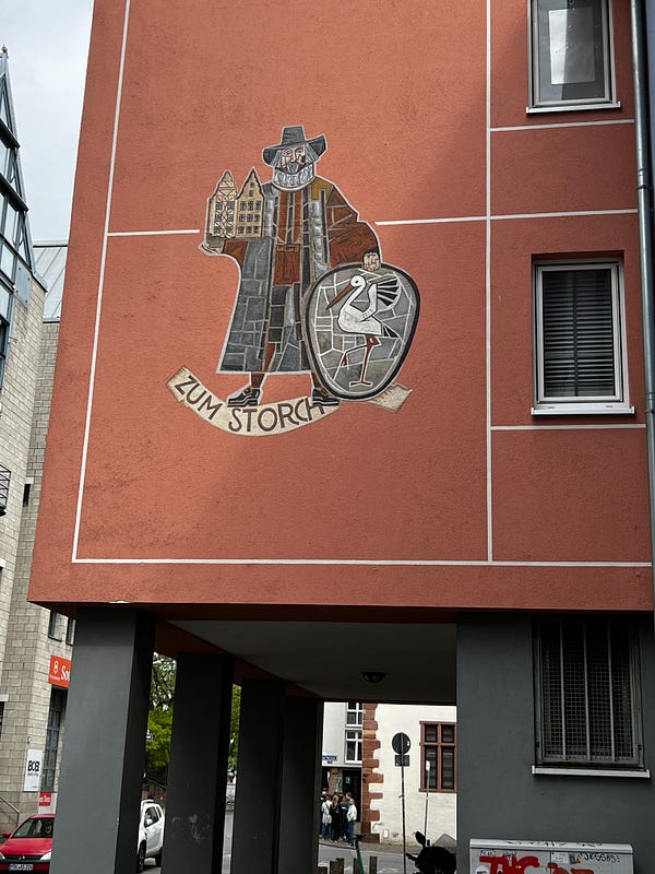 德國老城區傳統建築壁畫