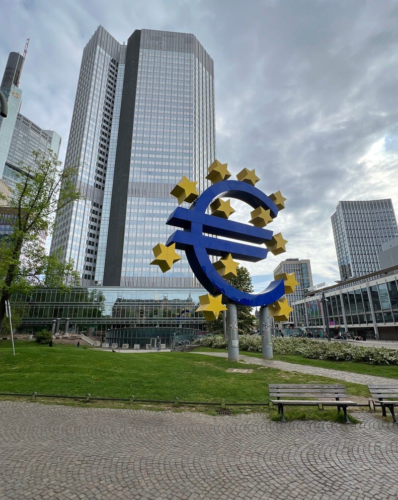 法蘭克福歐元塔地標建築