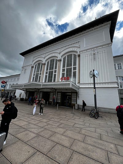 奧地利薩爾斯堡火車站外觀