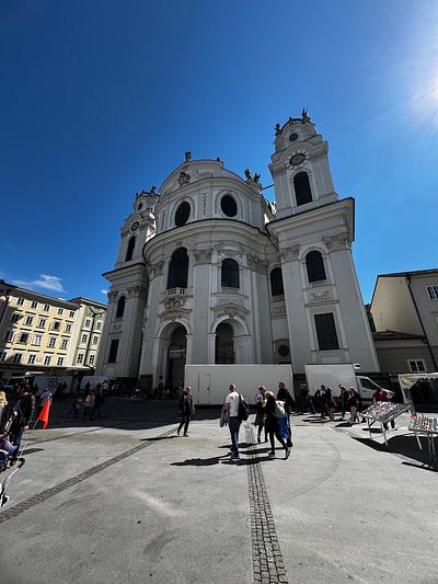 薩爾斯堡舊城區巴洛克式街景