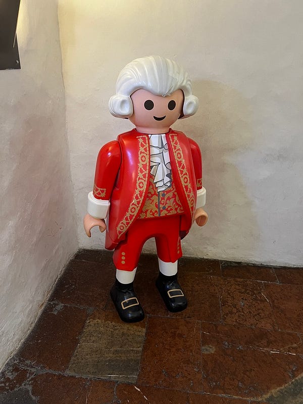 莫札特Q版雕像紀念品