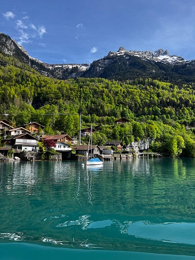 渡輪上360度阿爾卑斯美景