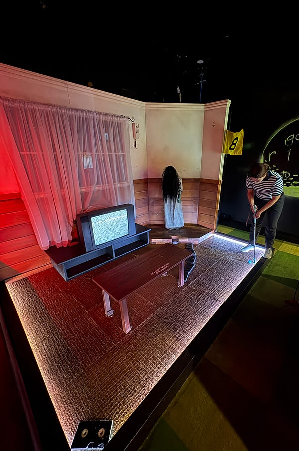 迷你高爾夫不同主題場景