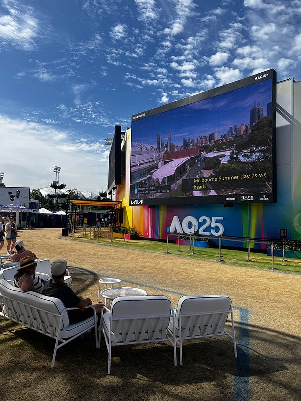 澳網現場遊客人潮