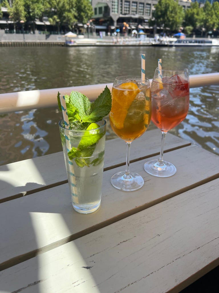 雅拉河畔黃昏美景