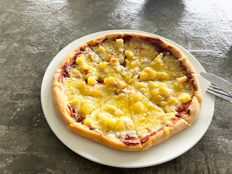 度假村手工夏威夷披薩